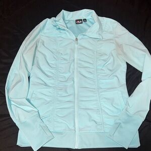 Fila Women's Sky Blue Bomber Jacket